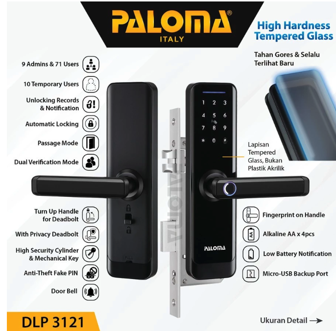 Paloma Digital Lock Smart Home DLP-3121