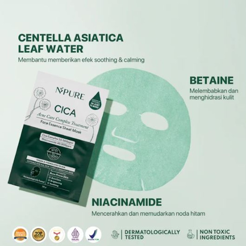 N'PURE Cica Face Sheet Mask