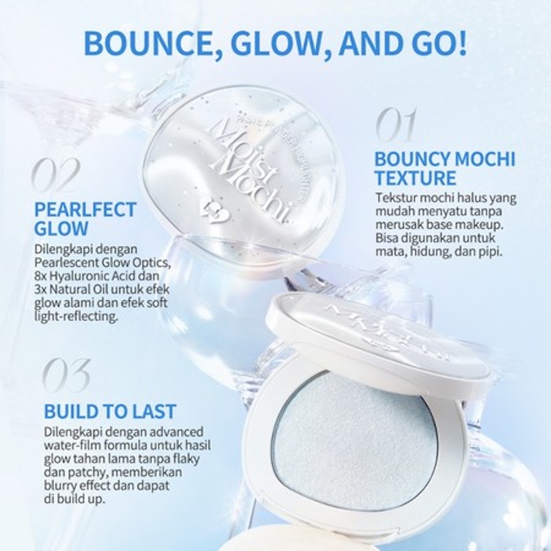 Moist Mochi Paste Powder Highlighter H21 Cream Soda 2