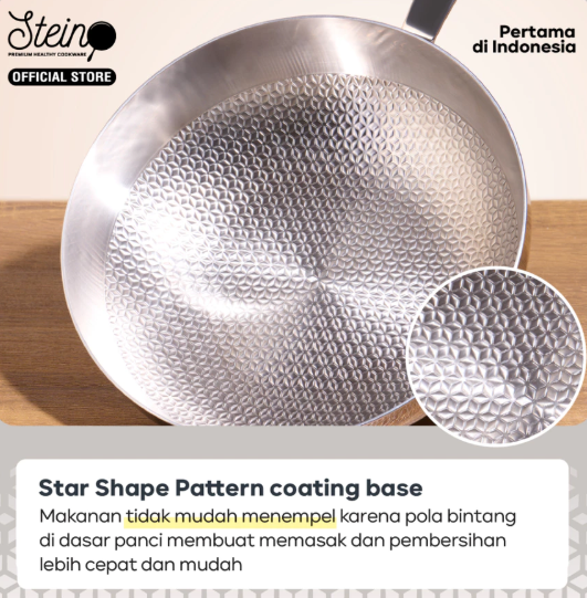 Stein Perkasa Internasional Stein Elite Clad Wok Pan