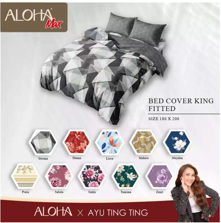 Aloha Max Aloha Max x Ayu Ting Ting - Bed Cover Set King 180x200 Liora
