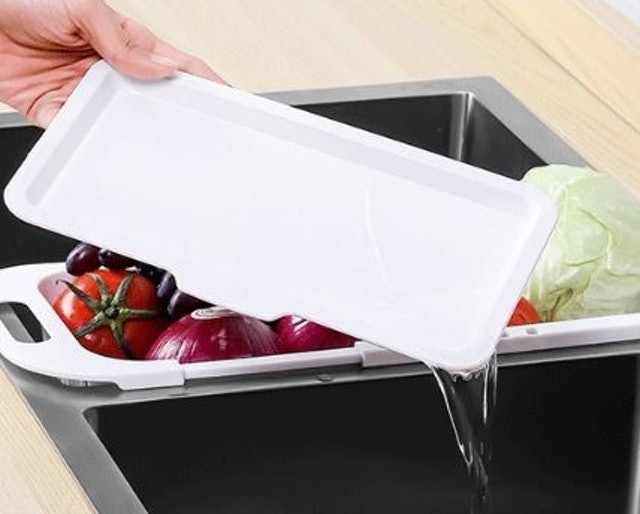 Ollahom Rak Keranjang Buah Dan Sayur Gantung Serbaguna