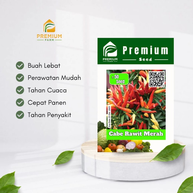 Premium Farm Benih Cabe Rawit Merah F1 2