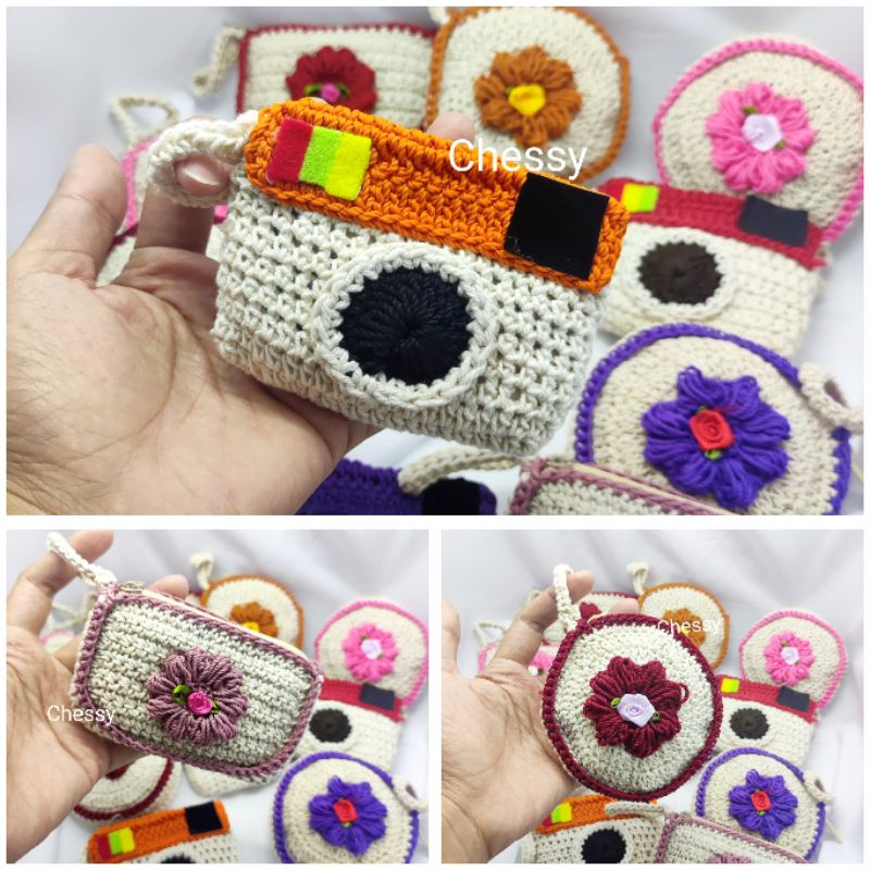 Naff.id "Chessy" Mini Wallet Rajut Handmade