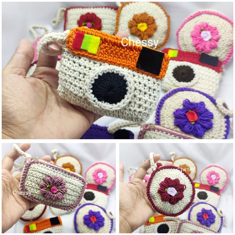 "Chessy" Mini Wallet Rajut Handmade 5