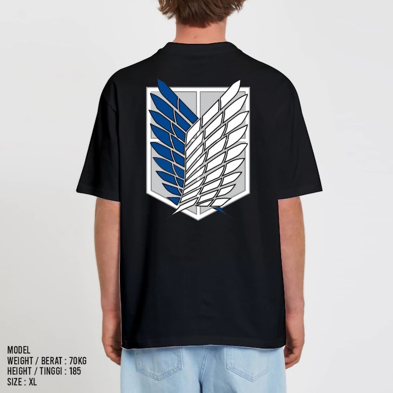 KRMK Kaos Distro Unisex Attack on Titan Survey Corps 2