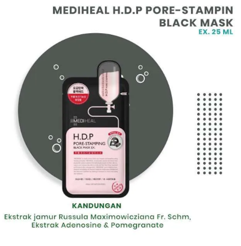 H.D.P Pore-Stamping Black Mask EX 5