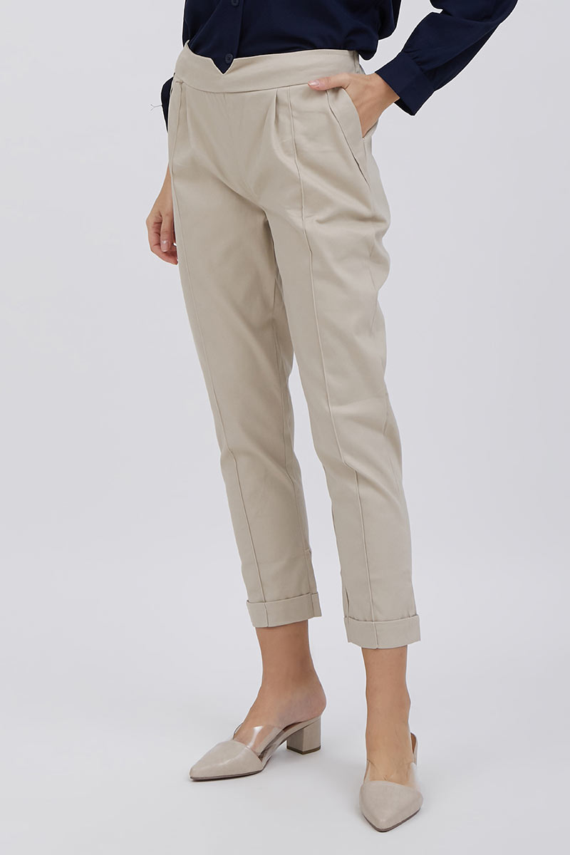 Sofia Macca Basic Pants Khaki 4