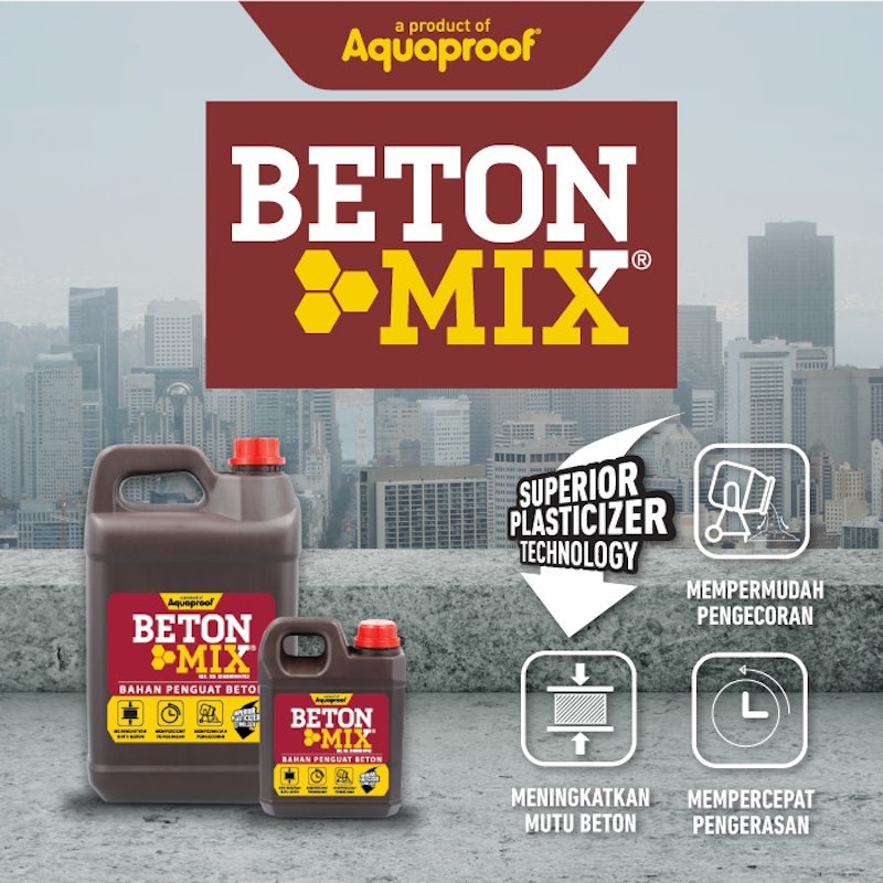 Aquaproof Betonmix Bahan Penguat Beton 3