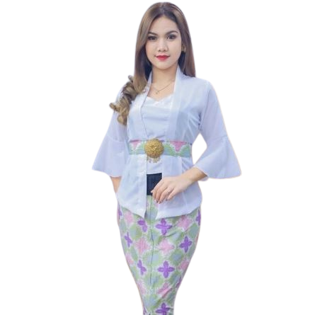 Kebaya Bali Rumbai Lengan Trompet