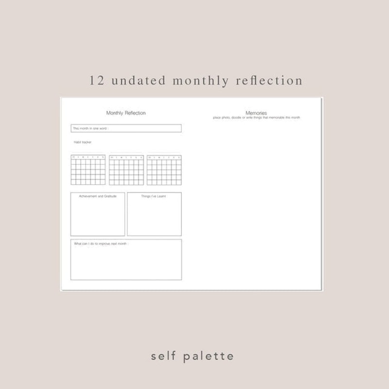 Things To Do Undated Yearly and Weekly Planner 4