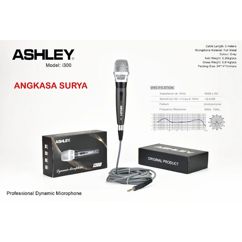 Ashley Professional Dynamic Microphone 5