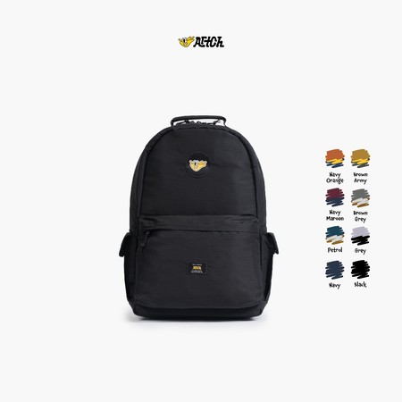 Artch Back To School Backpack Navy Orange