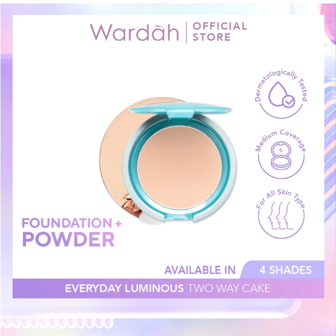 Paragon Technology and Innovation Wardah Everyday Luminous Two Way Cake 04 Light Ivory 