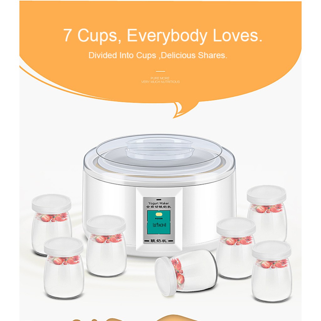  Automatic Electric Yogurt Maker with 7 Seals Cups