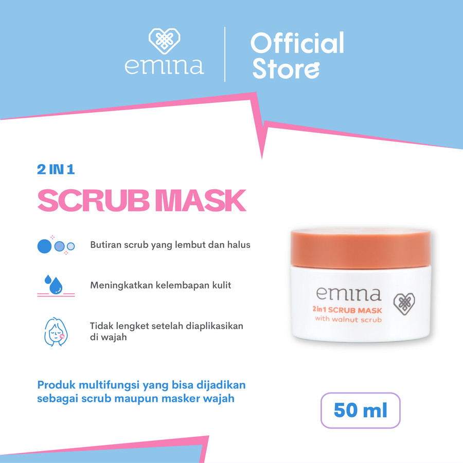 Emina 2 in 1 Scrub Mask