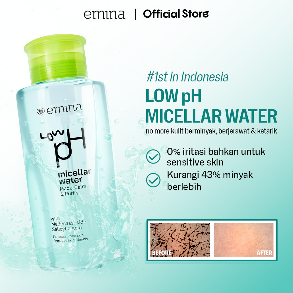 Paragon Technology and Innovation Emina Low pH Micellar Water Made-Calm & Purify