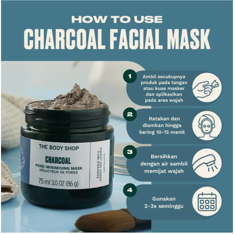 Charcoal Pore Minimising Face Mask 3