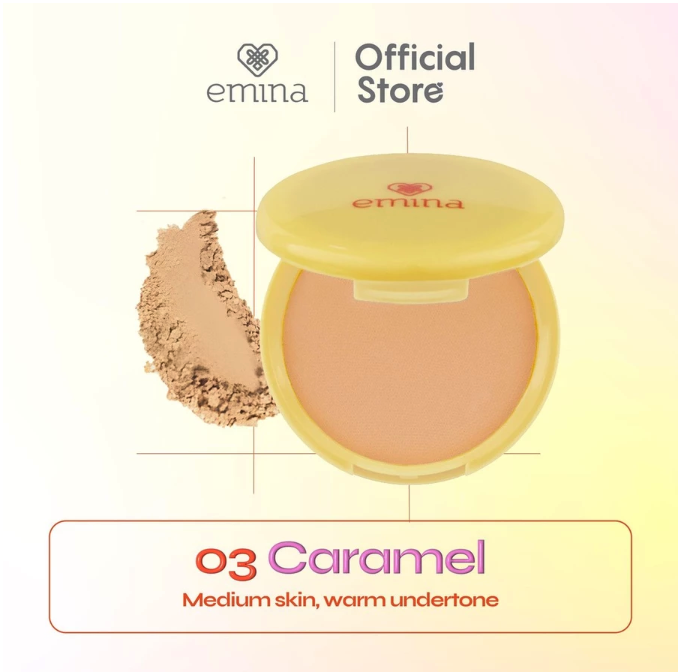 Paragon Technology and Innovation Emina Daily Matte Compact Powder 03 Caramel