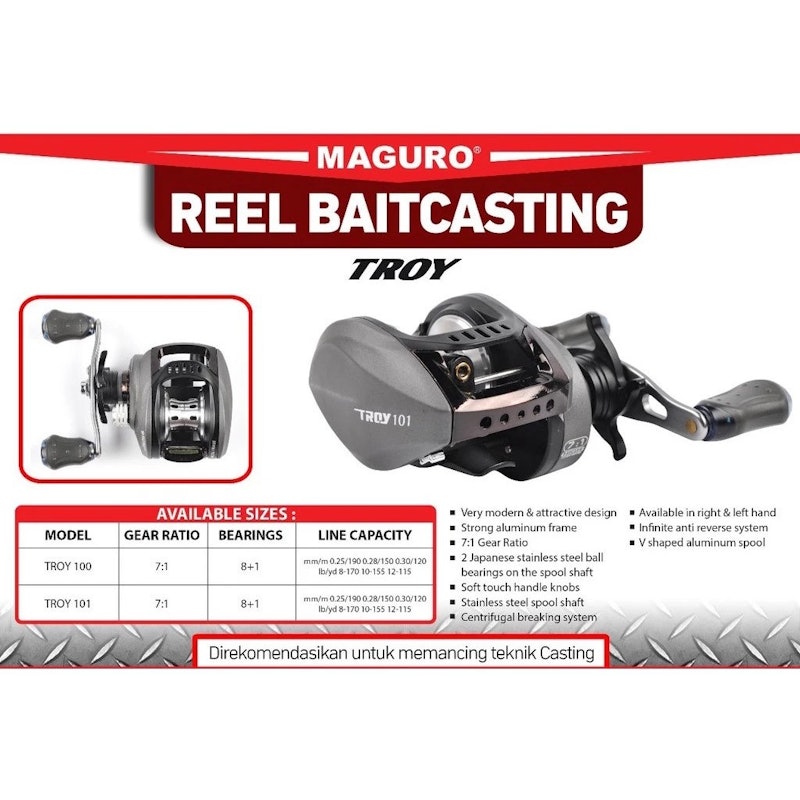 Maguro Troy 101 Metal Frame Baitcast 2