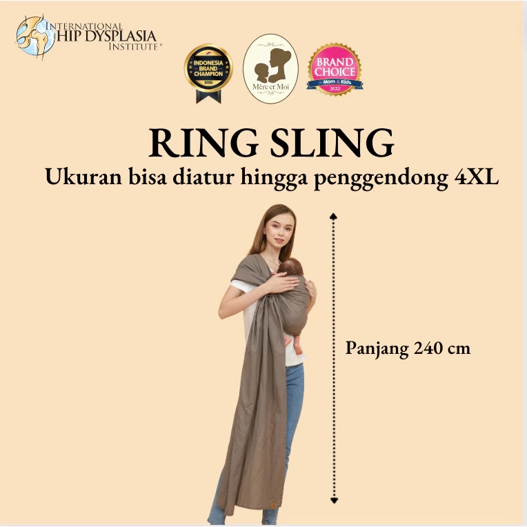 Mère et Moi Ring Sling Linen Series