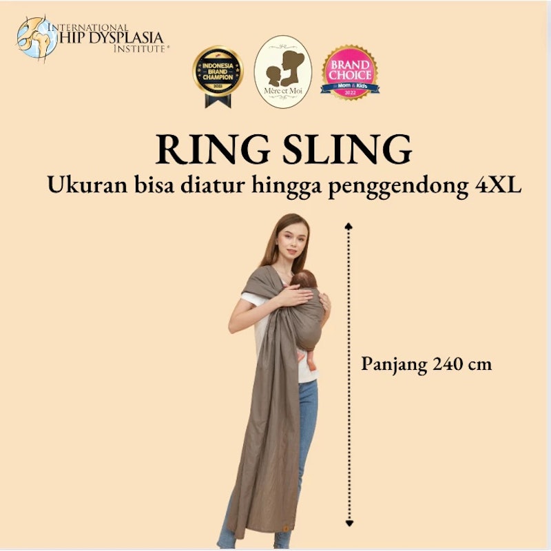 Mère et Moi Ring Sling Linen Series 5