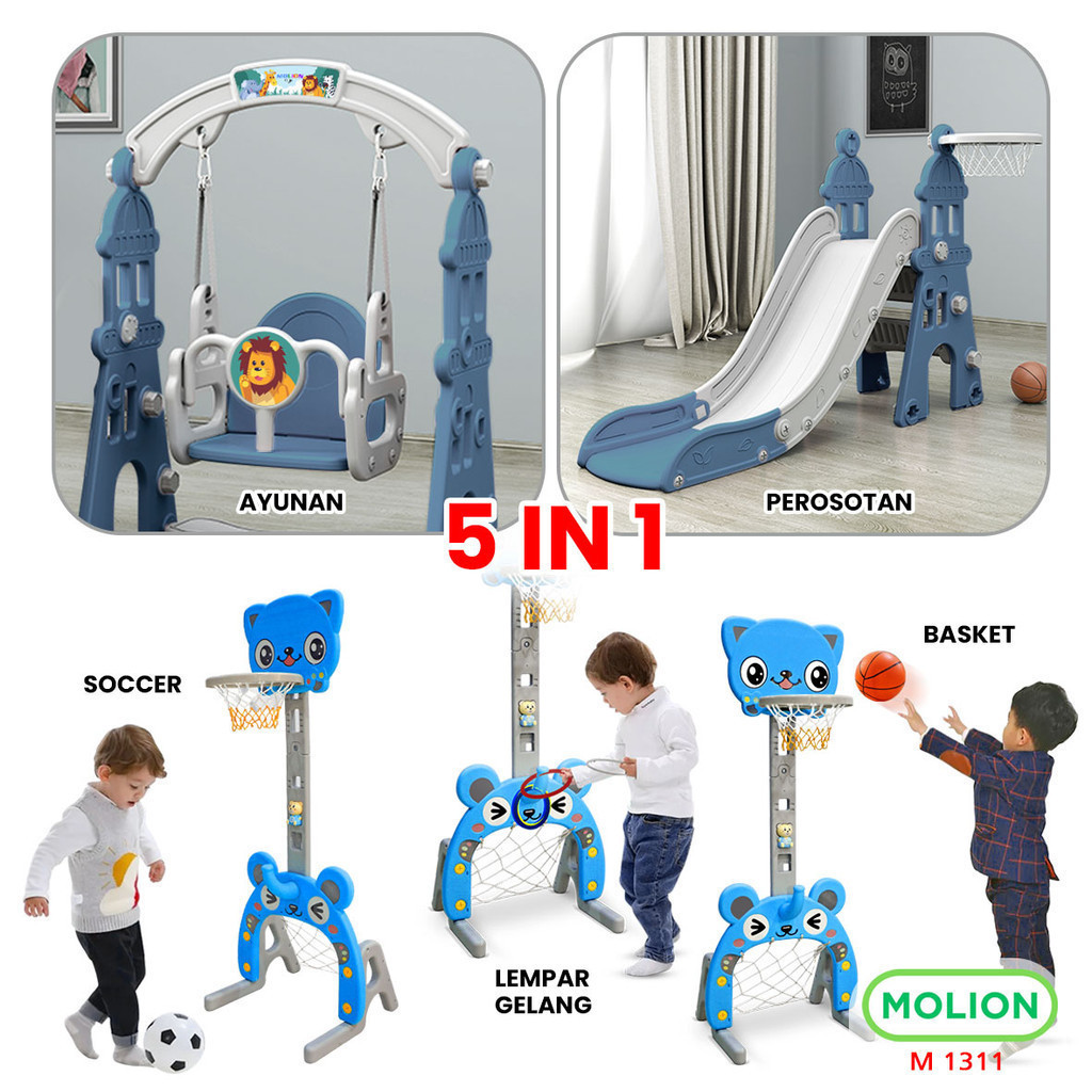 Molion Toys Indonesia MOLION Perosotan Ayunan Anak 5 in 1  001-M1313