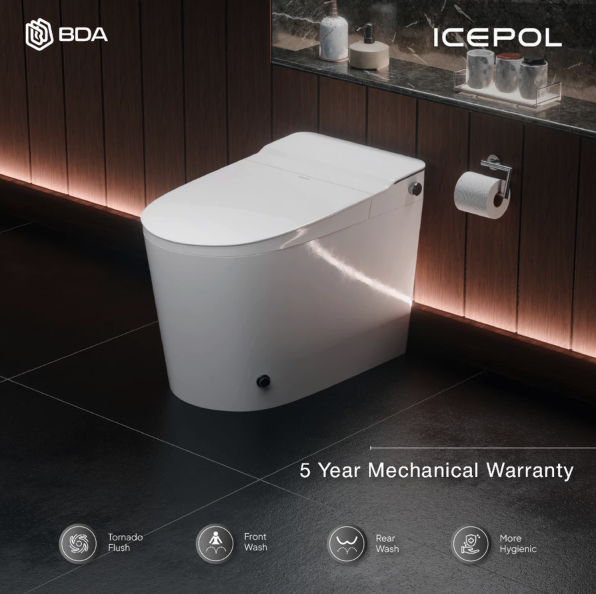 Bangun Delta Abadi Icepol Closet Duduk Ecowasher Smart Bidet IC E 8900