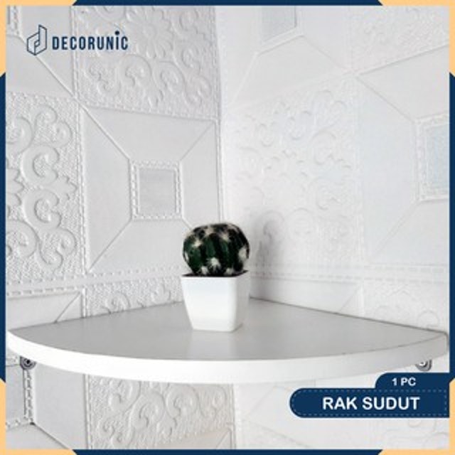 Decorunic Rak Dinding Sudut 3 Pcs