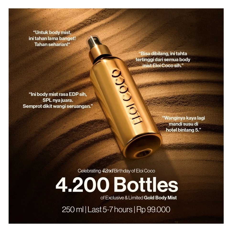 Eloi Coco Eloi Coco Temptation Gold Body Mist