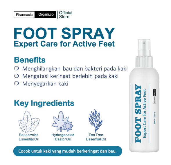 Anvita Pharma Indonesia PHARMACIE ORGANI.CO FOOT SPRAY