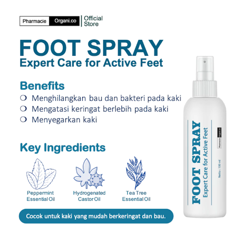 PHARMACIE ORGANI.CO FOOT SPRAY 3