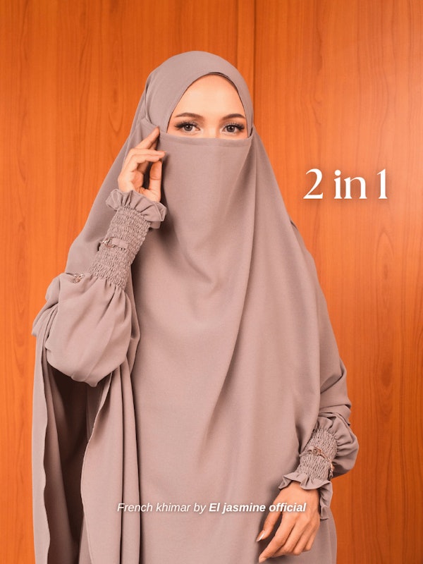 El Jasmine Noura French Khimar Syar'i Anti UV 2