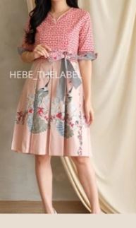 Hebethelabel Min Peach Batik Cheongsam