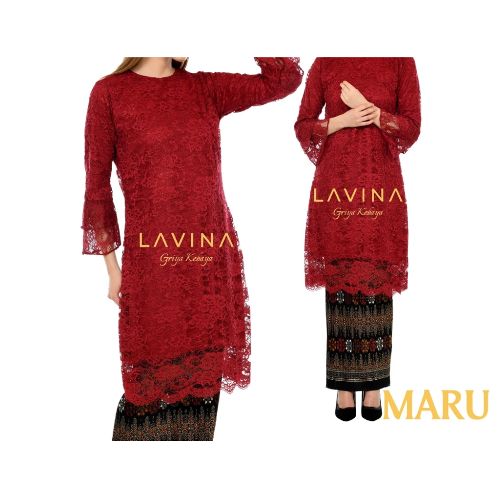  Lavina Tunik Brukat Jumbo Modern