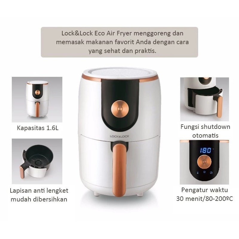 LocknLock Eco Air Fryer 1,6 L 3