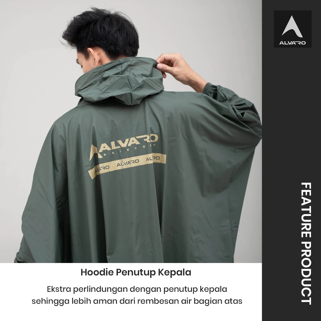  Alvaro Jas Hujan Ponco Setelan Celana 
