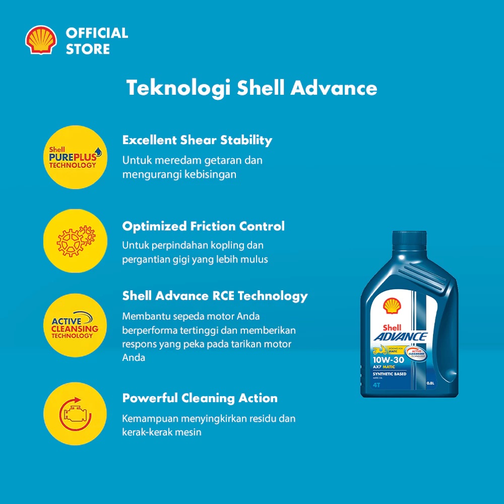 Shell Indonesia Shell Advance AX7 Scooter 10W-30