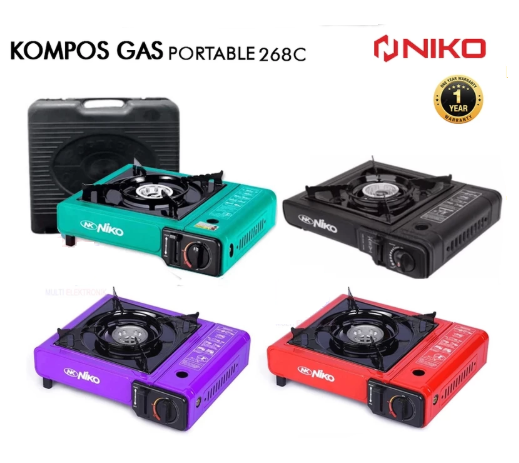 Niko Elektronik Indonesia Niko Kompor Gas Portable NK 268C