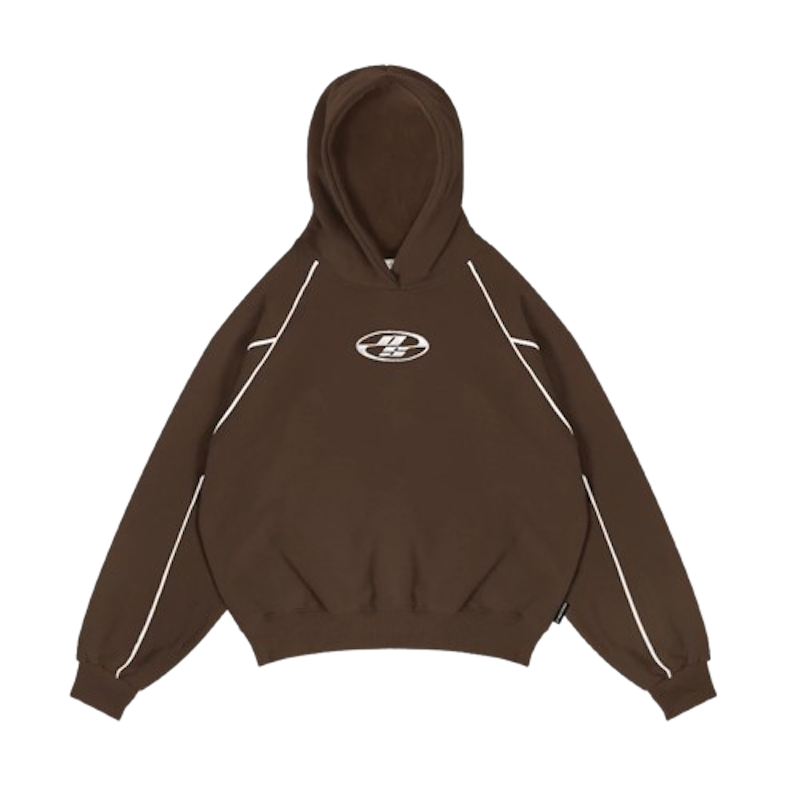 OOTDSUPPLY Hoodie Boxyfit List Neocore Embroidery 1