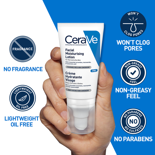 CeraVe® PM Facial Moisturizing Lotion