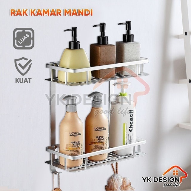 YK Design Rak Dinding Kamar Mandi Toilet Rack 2 Susun YK-103