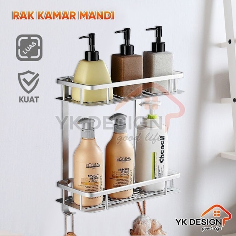 Rak Dinding Kamar Mandi Toilet Rack 2 Susun 5
