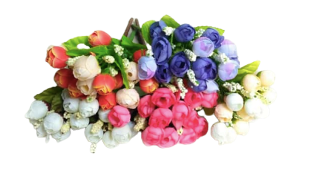  Bunga Mawar Plastik Kecil B8033