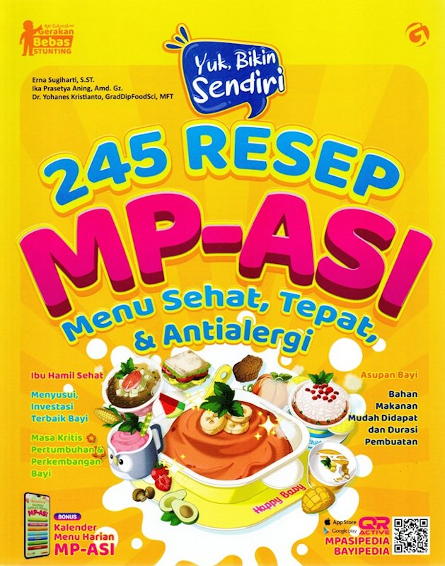 245 Resep MP-ASI Menu Sehat, Tepat, & Antialergi 1