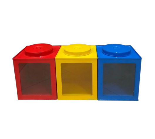 Rumah Tulip Toples Kaleng Krupuk size XL (17x17x21 cm)