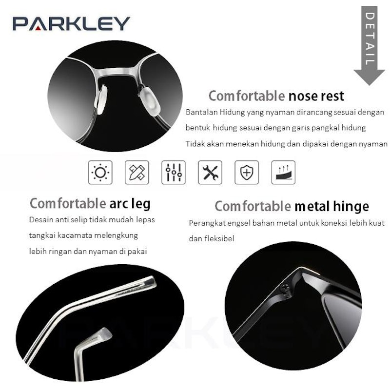 Parkley Espacio Elegant Polarized Sunglasses 0864