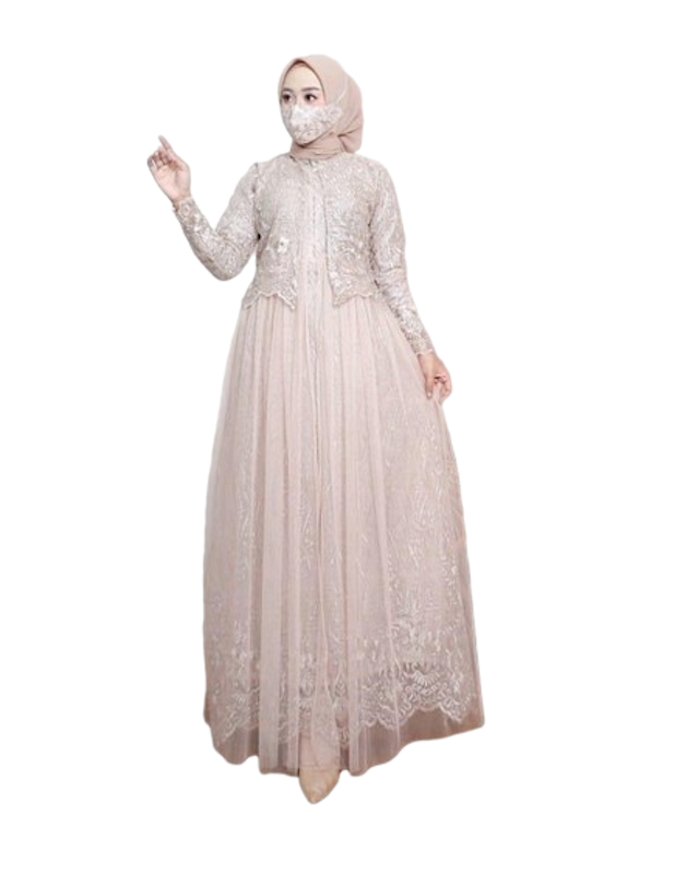 Redlove Gamis Tille Mutiara Rompi 1