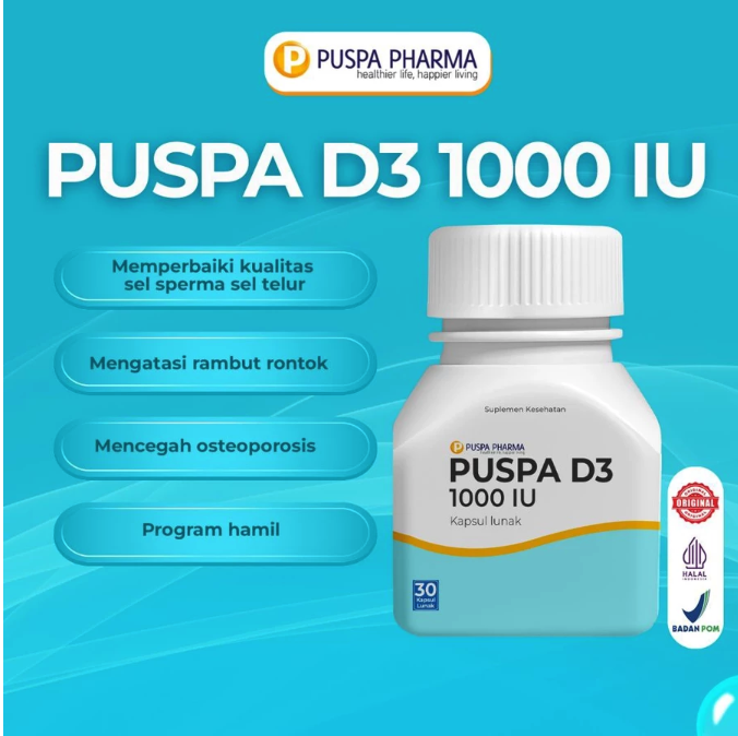 Puspa Pharma Puspa D3 1000 IU