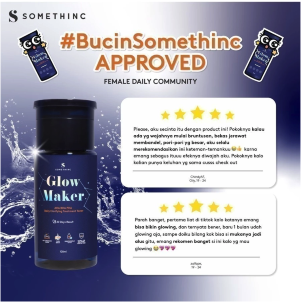 Royal Pesona Indonesia  SOMETHINC Glow Maker AHA BHA PHA Clarifying Treatment Toner 